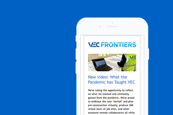 VEC Frontiers newsletter